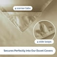 thumbnail image 6 of CGK Linens Premium Reversible Down Alternative Comforter - King Size All-Season Fluffy & Cozy Duvet Insert, Brown/Beige, 6 of 7