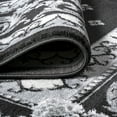 thumbnail image 6 of JONATHAN Y MODERN PERSIAN 2 x 10 Runner Rug, Acanthus French Border - Black/Gray, MDP504A-210, 6 of 9
