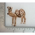 thumbnail image 3 of Faship  Chocolate Brown Rhinestone Crystal Camel Pin Brooch, 3 of 3
