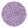 thumbnail image 3 of Unique Loom Solid Shag Collection Area Rug (4' 1" Round Lilac), 3 of 7