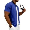 thumbnail image 4 of Full Zip T Shirts for Men Short Sleeve Summer Lightweight Cardigans with Pockets Casual Athletic Workout Shirts, 3XL, 4 of 8