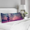 thumbnail image 2 of ABPHOTO Night Sky Lonely Tree Galaxy Nebula Stars Red Outer Space Body Pillow Covers Case Protector 20x60 inch, 2 of 2