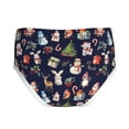 thumbnail image 2 of Pofeuu Christmas Critters Delight Print Boy's Briefs Toddler Boys' Underwear, Organic Cotton, Comfort Briefs-Medium, 2 of 7