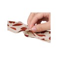 thumbnail image 4 of INSPIRE CHIC Women Ribbon Neckerchief Heart Pattern Narrow Hair Wrist Scarf Handle Wrap Orange Floral L, 4 of 6