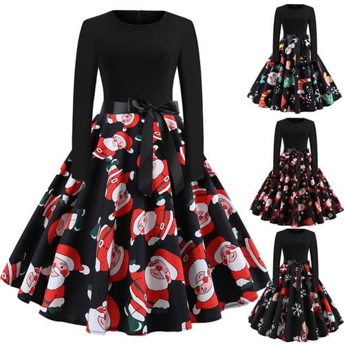 santa skater dress