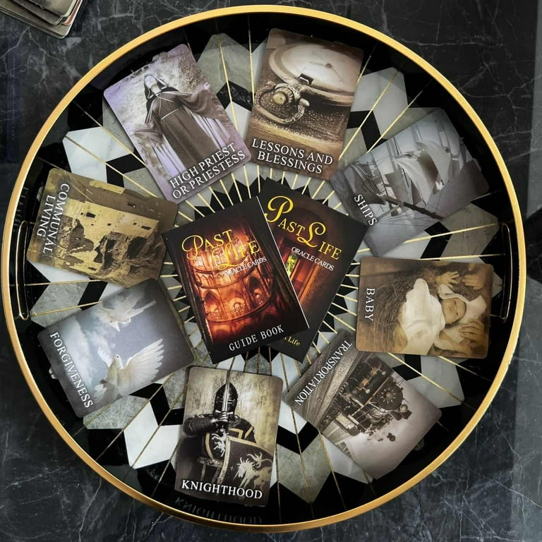 Tarot Cards Past Life Oracle Cards with Guidebook,44 Tarot