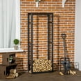 thumbnail image 2 of HOMCOM Firewood Rack Fireplace Log Holder, 23.6" x 9.8" x 59.1", 2 of 10