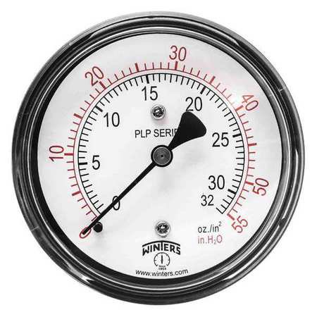 UPC 628311203066 product image for WINTERS Low Pressure Gauge, Back,0 to 55 in. H2 PLP342 | upcitemdb.com
