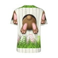 thumbnail image 3 of Balery Brown Bunny Baseball Jersey for Men Casual Button Down Shirts Short Sleeve Active Team Sports Uniform-4X-Large, 3 of 9