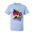 thumbnail image 3 of Totally 80's Forever Vintage Men's Graphic T-Shirt, Light Blue, X-Large, 3 of 5