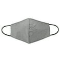 thumbnail image 2 of AeraVida Reusable Blue Black Gray Cotton Fabric Washable Fashionable Masks Set of 3, 2 of 8