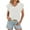 White, variant on Women's Summer T-Shirt Casual V Neck Cap Sleeve Loose Fit Basic Top