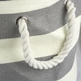 thumbnail image 2 of DII Round Stripe Decorative Bin, Medium, Woven Paper, Multiple Colors/Sizes, 2 of 3