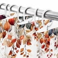 thumbnail image 6 of Shower Curtain 72"W x 84"L Watercolor Thanksgiving Pumpkins Eucalyptus Leaves Fabric Shower Curtains Set with Hooks Water Repellent Bathroom Curtains Machine Washable Bathroom Accessories, 6 of 6