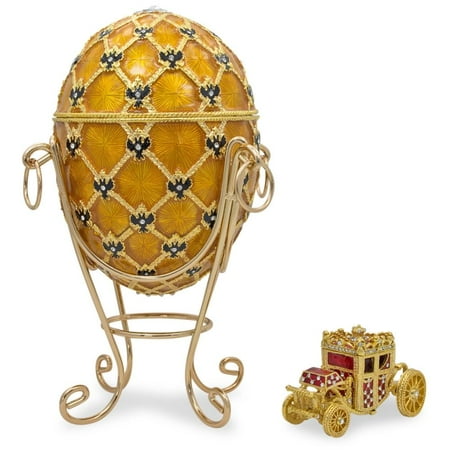 - 1897 Coronation Royal Russian Egg 7 Inches