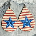 thumbnail image 2 of BNNG Earrings American Independence Day Fourth Of July Festival Jewelry Western Cowboy Boots Cowheads Earrings, 2 of 9