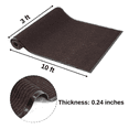 thumbnail image 3 of OVYEOFR Commercial Carpet Runner, 3' x 10' Commercial Rug with Rubber Backing, Heavy Duty Low Profile Indoor Outdoor Floor Mat for Entrance, Hallway, Kitchen, Garage, Brown, 3 of 11