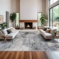thumbnail image 5 of YOUFORTONG Washable 12x15 Abstract Area Rug, Ultra Soft Thin Large Indoor Carpet, Non-Slip Stain Resistant Floor Mat for Living Room Bedroom Home Decor,Blue, 5 of 7