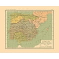 thumbnail image 2 of Artero 31x26 White Modern Wood Framed Museum Art Print Titled - Spain 409 AD to 420 AD - Artero 1879, 2 of 4