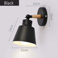 thumbnail image 5 of Cham Lámparas de pared creativas Lámpara de loft de metal industrial E27 Edison moderna Lámpara de pared negra, retro Lámpara de pared de jaula de metal Comedor Sala de estar Dormitorio, 5 of 5
