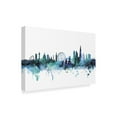 thumbnail image 2 of Trademark Fine Art 'London England Blue Teal Skyline' Canvas Art by Michael Tompsett, 2 of 3