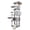 Light Gray, variant on 84.6 Inch Cat Tree Tower 3 Condos 11 Sisal Posts 2 Hammocks Dark Gray