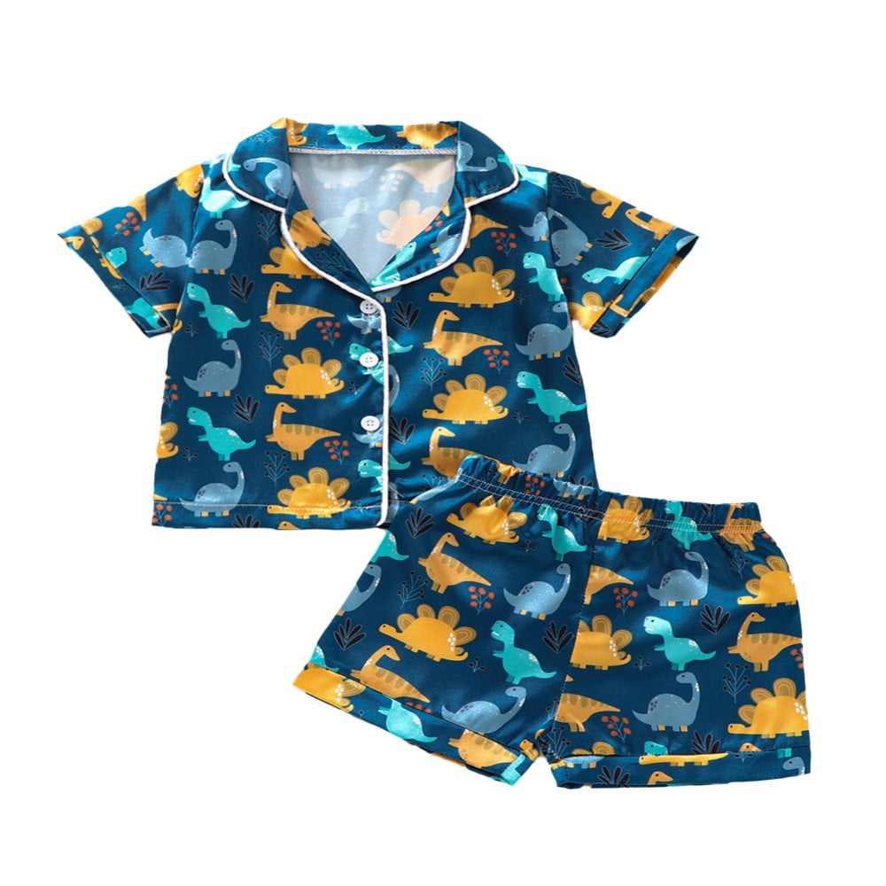 Kids short sleeve pjs sale
