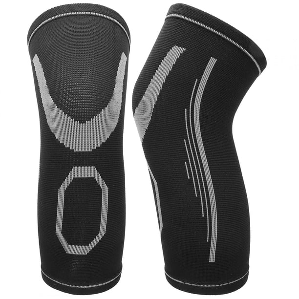 Rodillera para niños, rodillera, 2 colores para aliviar el dolor, prevenir lesiones, niñas para niños, gris + negro