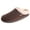 Brown, variant on Mens Memory Foam Clog Slippers Fleece Fuzzy Slip On House Shoes