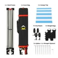 thumbnail image 6 of Crown Shades 10x10 Pop up Canopy Tent, Patented One Push Pop Up Tent with Wheeled Carry Bag, Bonus 8 Stakes and 4 Ropes, Sky Blue Stripes, 6 of 8