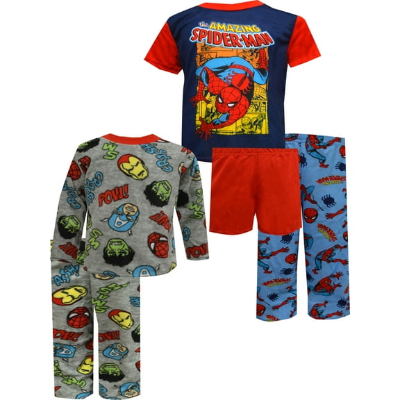 Disney Boys Marvel Comics Avengers 5 Piece Pajamas (2)