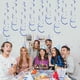 thumbnail image 4 of Naiovety 6 pack/lote colgante en espiral ingredientes seguros artesanía exquisita DIY colgante decorativo guirnalda aniversario Kits de decoración para fiestas Azul 27.5 pulgadas, 4 of 6