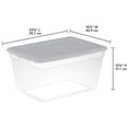 thumbnail image 2 of Sterilite Boîte de Rangement 55L - Argent, 2 of 2
