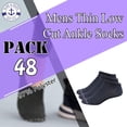 thumbnail image 2 of 48 Pairs of Yacht & Smith Mens & Womens Thin Low Cut Ankle No Show Bulk Socks, 2 of 7