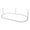 Chrome, variant on Naiture Stainless Steel Oval Shower Curtain Rod with Ceiling Support for Clawfoot Tub in 72" L X 30" W, Chrome Finish