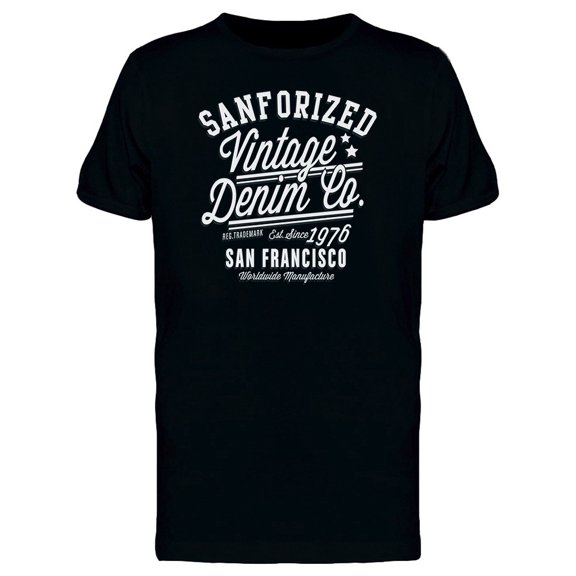 Sanforized Vintage Denim Tee Men's -Image by Shutterstock