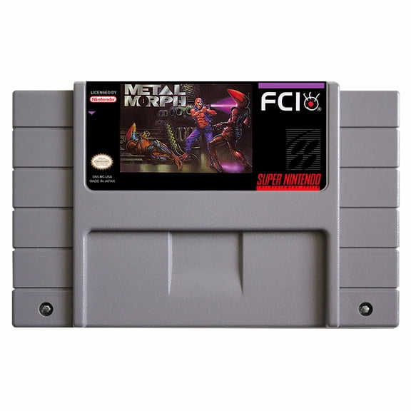 SNES Games Cartridge Metal Morph