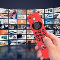 thumbnail image 4 of Funda de silicona Lavable CHAO para mando a distancia de TV Fire-tv Stick 4K Max con cordón rojo, 4 of 5
