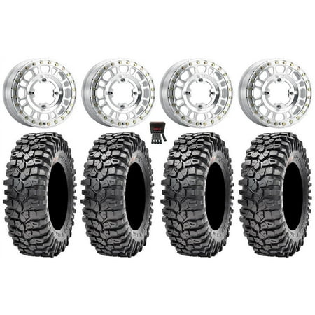Method 412 15×6 Wheels Raw (5+1) 32 Roxxzilla 396 Tires Can-Am Maverick X3 / Honda Pioneer 1000 / Talon Method 412 15×6 Wheels Raw (5+1) 32 Roxxzilla 396 Tires Can-Am Maverick X3 / Honda Pioneer 1000 / Talon