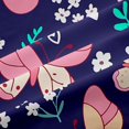 thumbnail image 5 of Manfei Bohemian Butterfly Floral Blackout Curtains,Countryside Leaves Window Curtains Pack of 2 (38x45 Each), 5 of 6