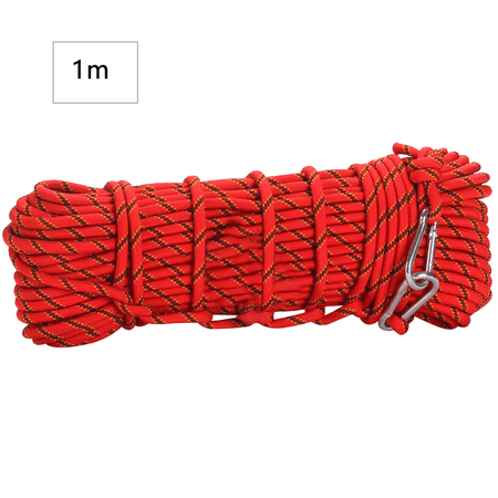 

Climbing Rope Anti-slip Safety Rope Portable Survival Hiking Cord Outdoor Accessory Red 1m