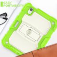 thumbnail image 2 of for iPad mini 6th Gen 8.3" 2021 Case with PET Screen Protector + Pencil Holder + Stand + Shoulder Strap | Heavy Duty Protection 3 Layer Silicone PC Case for iPad mini 6th Generation | Olivine+Beige, 2 of 9