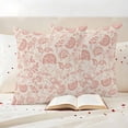 thumbnail image 3 of Abstract Spring Floral Outdoor Waterproof Pillow Covers, Farmhouse Summer Botanical Rustic Decorative Square Throw Pillowcase Sofa Cushion Sham for Patio/Couch/Chair, 20"x20" 2 Pack, 3 of 8