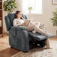 thumbnail image 2 of HOMCOM Power Recliner Chair with Massage, Recliner with Quiet Motor, Grey, 2 of 10