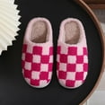thumbnail image 2 of Slippers for Women Men Slip-on Flat Heel Close Toe Unisex Couples Outdoor Indoor Warm Winter Home Slippers Shoes Pink 9, 2 of 10