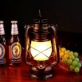 thumbnail image 2 of Lantern Vintage Lamp Hurricane Table Lamp Wireless Rechargeable LED Night Flame Outdoor Lamp Retro Dimmable Camping Lamp with Charger, 3 Lighting Mode, 2 of 5