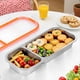 thumbnail image 5 of 2 Recipientes Reutilizables de Acero Inoxidable para Refrigerios: Caja de Condimentos de 2 y 3 Compartimentos con Tapas para la Escuela y Viajes., 5 of 5