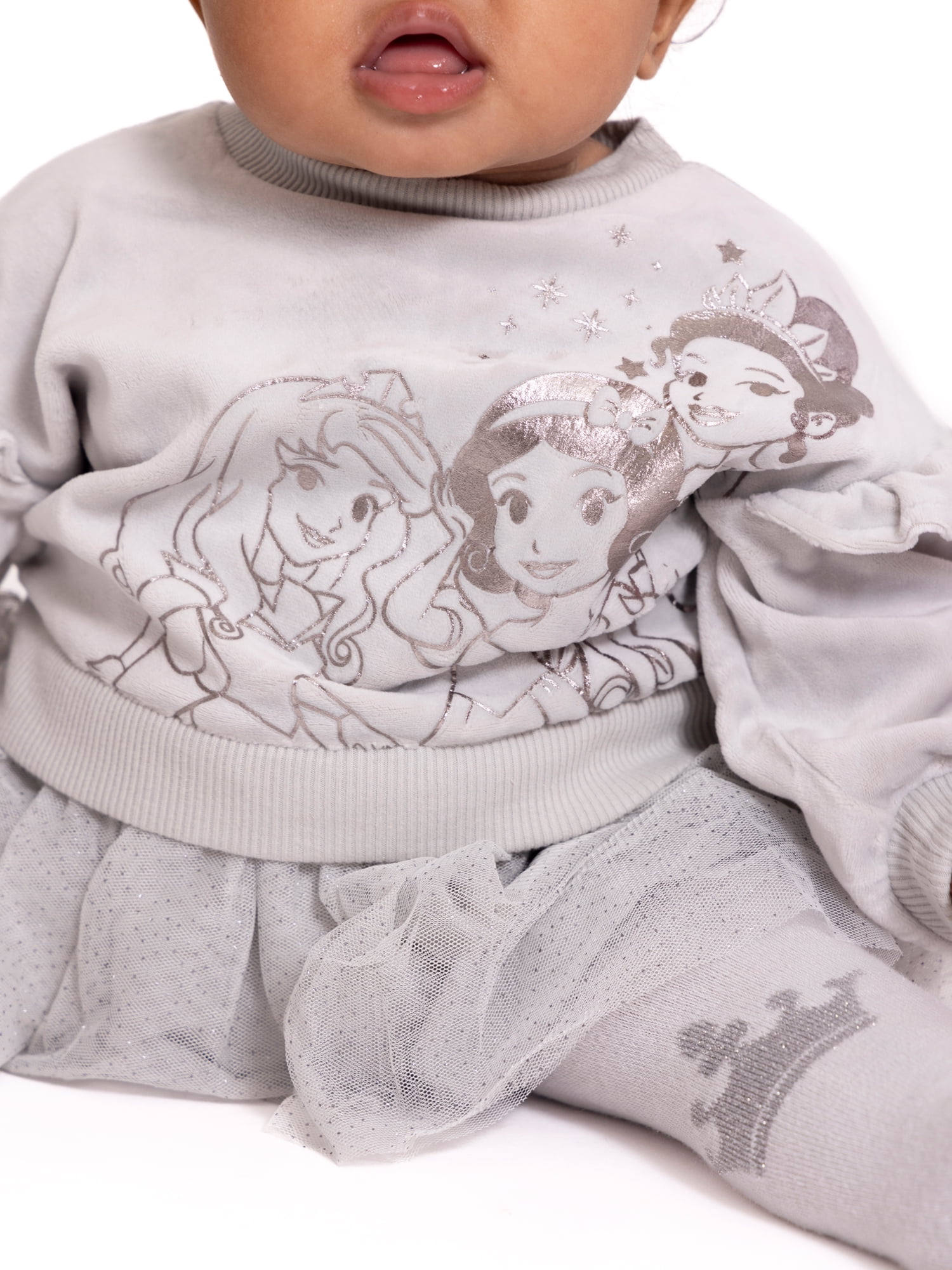 Character Baby Girls Dress Set with Tights and Matching Bow Headband, 3-Piece, Sizes 0/3 Months-24 Months