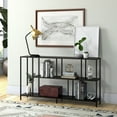 thumbnail image 2 of Evelyn&Zoe Winthrop 52" Wide Rectangular Console Table, Blackened Bronze, 2 of 5