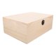 thumbnail image 3 of Joyero de madera, joyero rústico, caja de almacenamiento con bisagras, organizador multiusos, 3 of 6